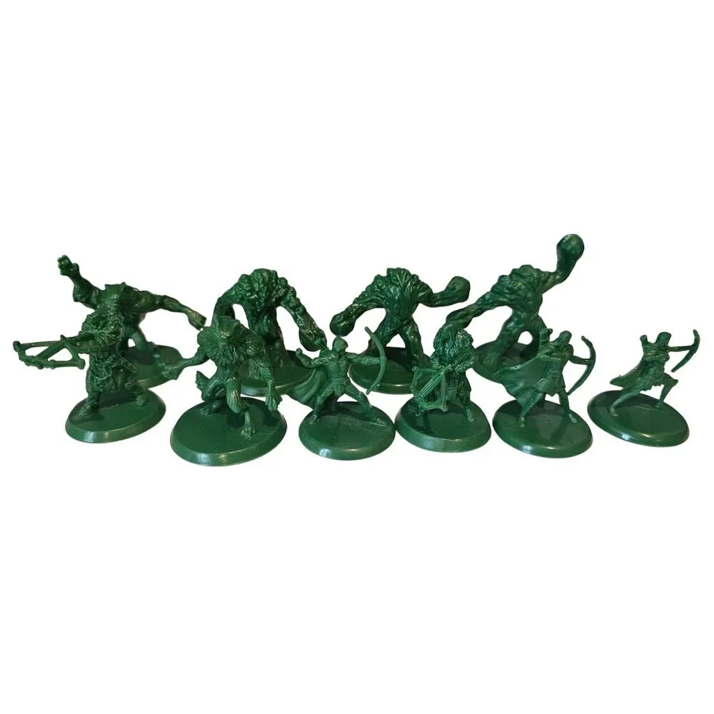 Magic The Gathering Arena Planeswalkers Game Green Squad Figures 10 Count